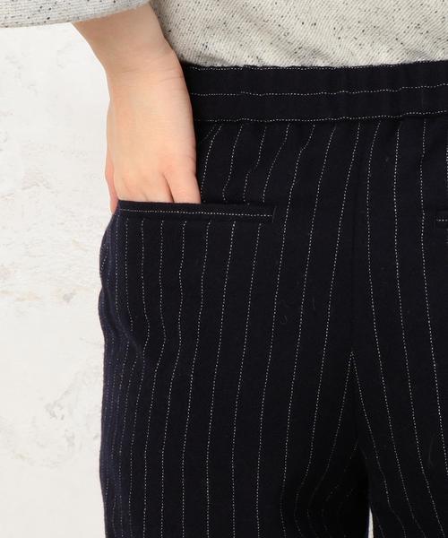 green label relaxing（グリーンレーベルリラクシング）の「CB WカルゼST BACKゴム パンツ◆（その他パンツ・レディース・オフホワイト/ライトグレー/ネイビー・40/38）」の15枚目の写真