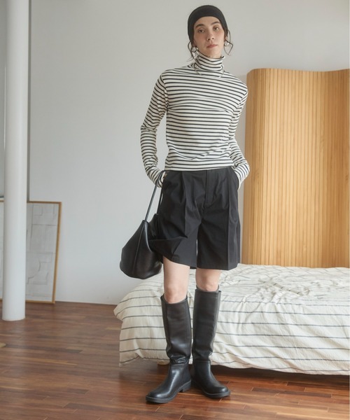 ANGIE（アンジー）の「ツイル ハーフパンツ（チノパンツ・レディース・ホワイト系その他/ベージュ/ブラック・FREE）」の3枚目の写真