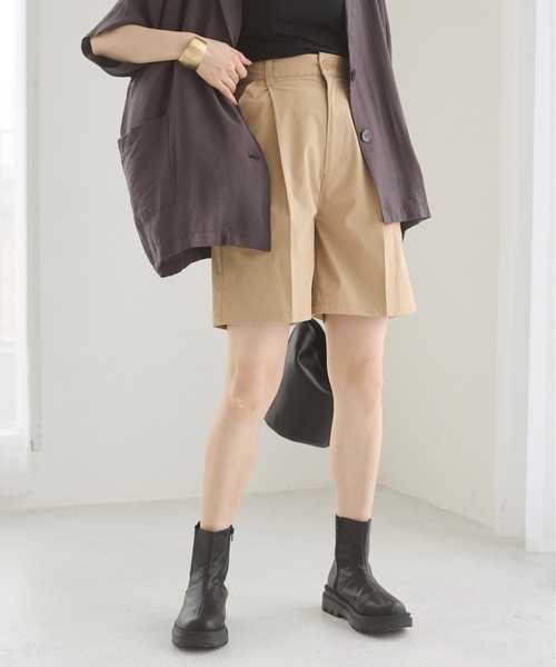 ANGIE（アンジー）の「ツイル ハーフパンツ（チノパンツ・レディース・ホワイト系その他/ベージュ/ブラック・FREE）」の13枚目の写真