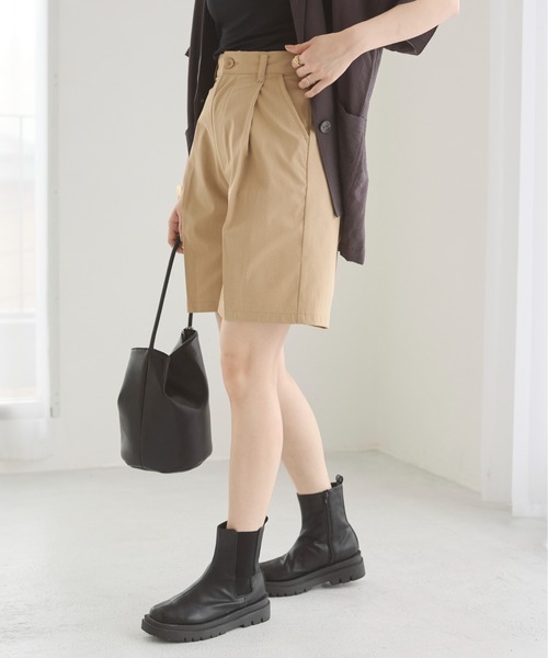 ANGIE（アンジー）の「ツイル ハーフパンツ（チノパンツ・レディース・ホワイト系その他/ベージュ/ブラック・FREE）」の14枚目の写真