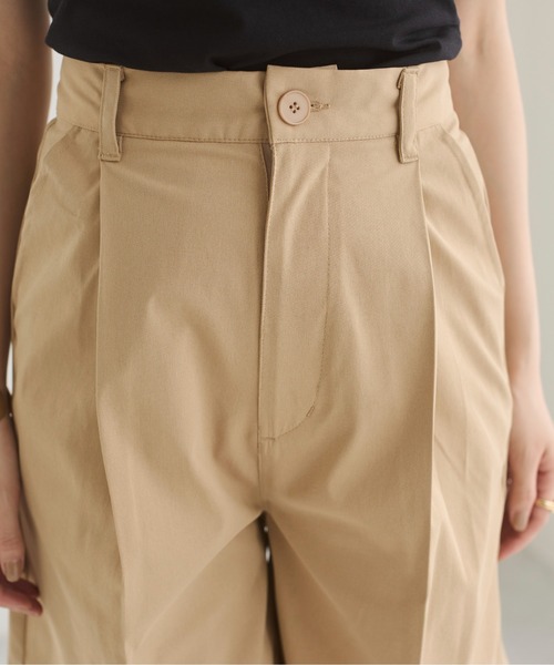 ANGIE（アンジー）の「ツイル ハーフパンツ（チノパンツ・レディース・ホワイト系その他/ベージュ/ブラック・FREE）」の4枚目の写真