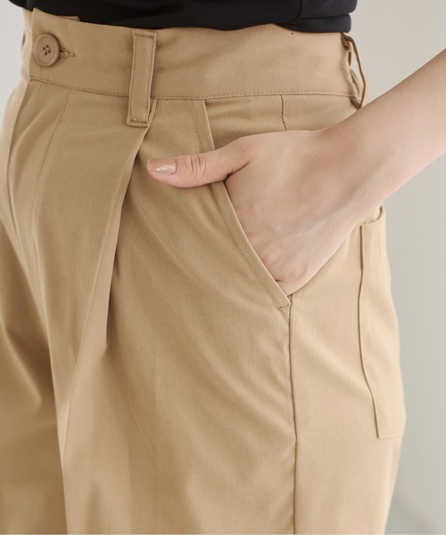 ANGIE（アンジー）の「ツイル ハーフパンツ（チノパンツ・レディース・ホワイト系その他/ベージュ/ブラック・FREE）」の5枚目の写真