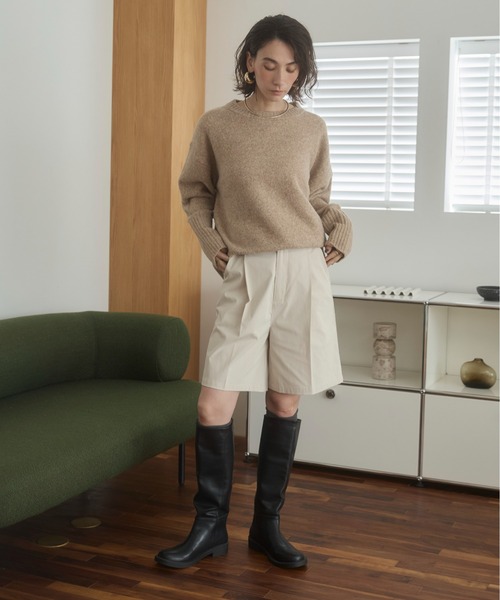 ANGIE（アンジー）の「ツイル ハーフパンツ（チノパンツ・レディース・ホワイト系その他/ベージュ/ブラック・FREE）」の16枚目の写真