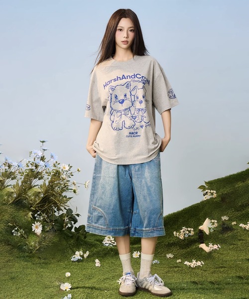 【国内即発】百貨店商品!COACH★Codyコラボ グラフィックTシャツ セール】グラフィックパピーTシャツ ビッグシルエット