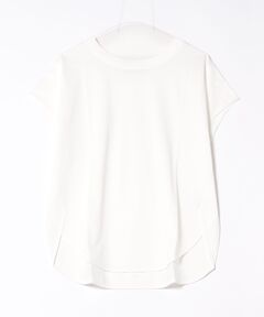 ラウンドネックショートスリーブカットソー-手洗い可-