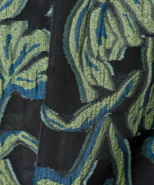 funda mine（ファンダマイン）の「シースルージャガードシャツ（シャツ/ブラウス・レディース・グリーン/ホワイト・FREE）」の13枚目の写真