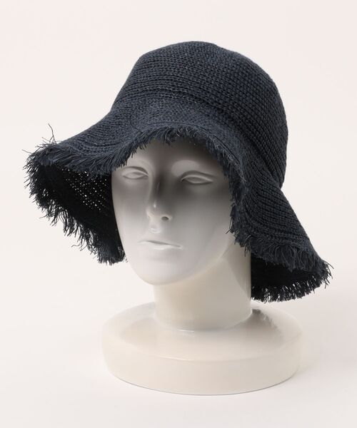 VENCEEXCHANGE（ヴァンスエクスチェンジ）の「フリンジハット（ハット・レディース・オフホワイト/ネイビー/キャメル・FREE）」の3枚目の写真
