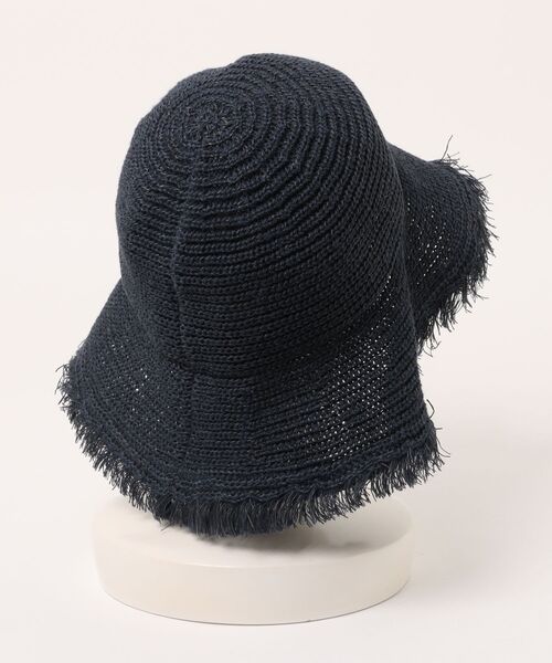 VENCEEXCHANGE（ヴァンスエクスチェンジ）の「フリンジハット（ハット・レディース・オフホワイト/ネイビー/キャメル・FREE）」の8枚目の写真
