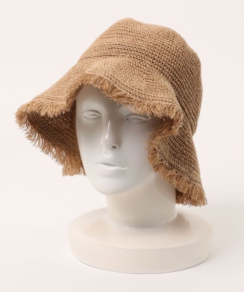 VENCEEXCHANGE（ヴァンスエクスチェンジ）の「フリンジハット（ハット・レディース・オフホワイト/ネイビー/キャメル・FREE）」の9枚目の写真