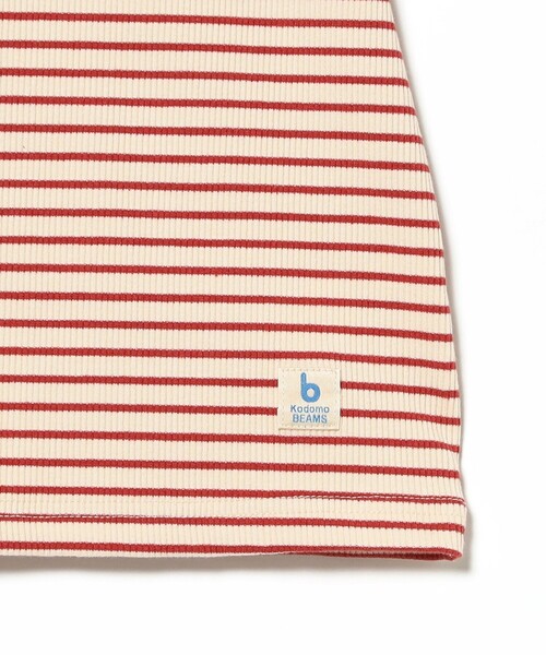 こども ビームス(コドモビームス)の「テレコ ボーダー ショートスリーブ Tシャツ 2025FW(90~140cm)(Tシャツ/カットソー・キッズ・レッド/グリーン・90/100/110/120/130/140)」の11枚目の写真