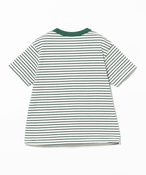 こども ビームス(コドモビームス)の「テレコ ボーダー ショートスリーブ Tシャツ 2025FW(90~140cm)(Tシャツ/カットソー・キッズ・レッド/グリーン・90/100/110/120/130/140)」の15枚目の写真