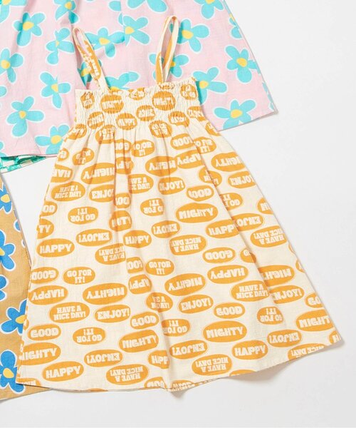 BREEZE（ブリーズ）の「【WEB限定/リンク/ジュニア対応】POP総柄2WAYワンピース（ワンピース・キッズ・ピンク/グリーン/イエロー/ベージュ・140/120/100/90）」の3枚目の写真