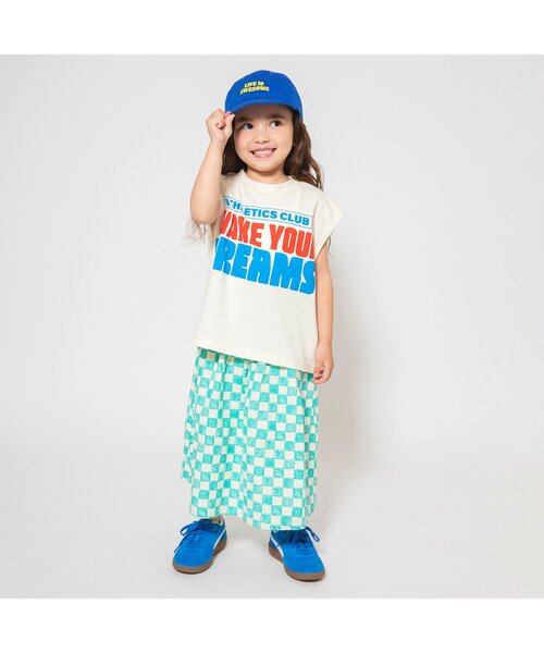 BREEZE（ブリーズ）の「【WEB限定/リンク/ジュニア対応】POP総柄2WAYワンピース（ワンピース・キッズ・ピンク/グリーン/イエロー/ベージュ・140/120/100/90）」の8枚目の写真