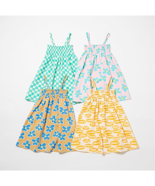 BREEZE（ブリーズ）の「【WEB限定/リンク/ジュニア対応】POP総柄2WAYワンピース（ワンピース・キッズ・ピンク/グリーン/イエロー/ベージュ・140/120/100/90）」の13枚目の写真