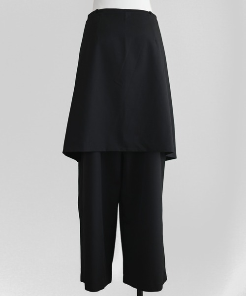 Marient(マリエント)の「レイヤードラップワイドPT(スラックス・レディース・ブラック・M)」の15枚目の写真