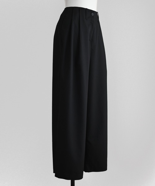 Marient(マリエント)の「レイヤードラップワイドPT(スラックス・レディース・ブラック・M)」の18枚目の写真