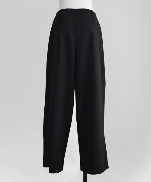 Marient(マリエント)の「レイヤードラップワイドPT(スラックス・レディース・ブラック・M)」の19枚目の写真