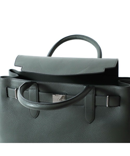 PELLE MORBIDA（ペッレモルビダ）の「Maiden Voyage（メイデンヴォヤージュ） MB083-フラップトートバッグ（トートバッグ・レディース・ブラック/チャコールグレー/ベージュ/ネイビー・FREE）」の20枚目の写真