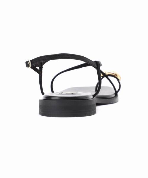 LE TALON（ルタロン）の「《追加4》GRISEメタルリングクロストングサンダル（サンダル・レディース・ブラック/アイボリー・SMALL/MEDIUM/LARGE/X-LARGE）」の6枚目の写真