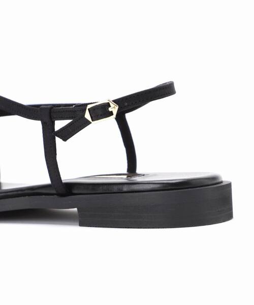 LE TALON（ルタロン）の「《追加4》GRISEメタルリングクロストングサンダル（サンダル・レディース・ブラック/アイボリー・SMALL/MEDIUM/LARGE/X-LARGE）」の4枚目の写真