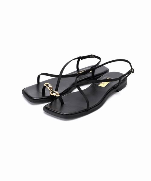 【新品】Le Talon ルタロン メタルサムリングサンダル 24.5 ブラウン 追加》メタルサムリングサンダル（サンダル）｜LE TALON