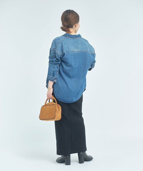 NOBLE スージングデニムビッグポケットシャツ 追加》スージングデニム