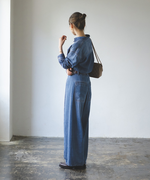 Noble（ノーブル）の「《追加》スージングデニムビッグポケットシャツ3