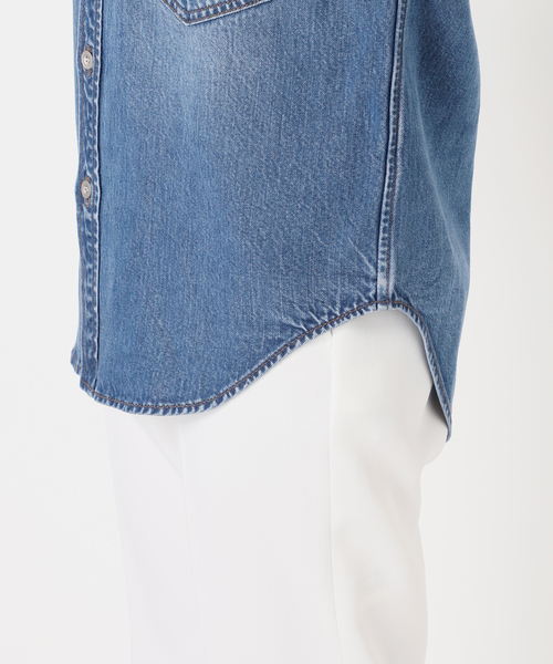 追加》スージングデニムビッグポケットシャツ3（シャツ/ブラウス