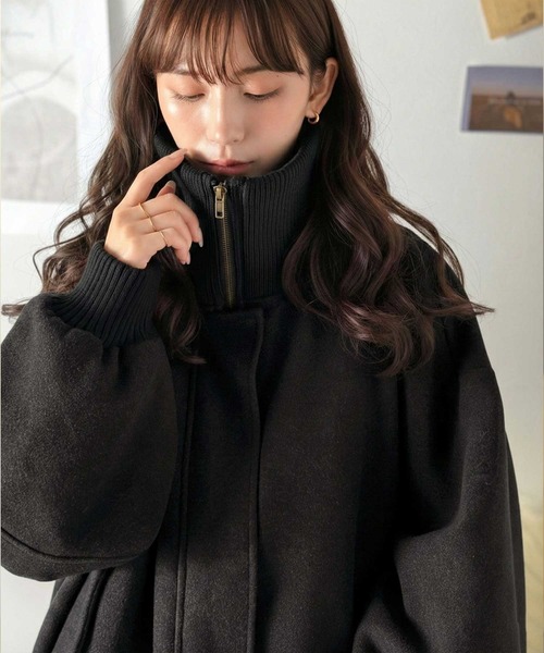 セール】《JaVaジャバコラボ》首まであったかい冬の相棒。オーバー