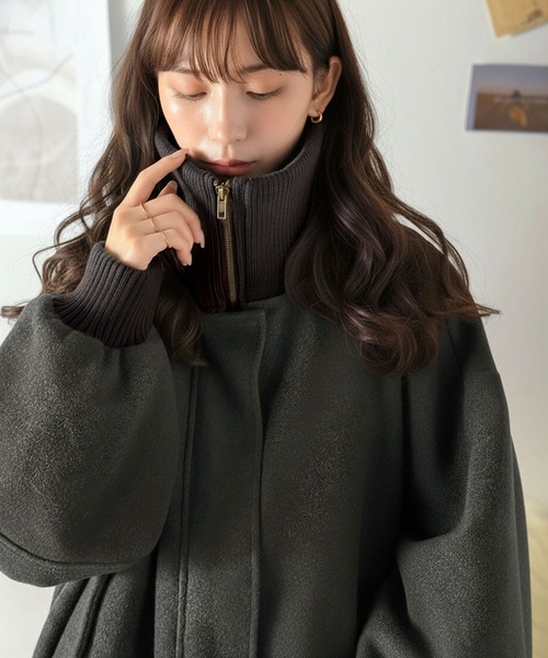 セール】《JaVaジャバコラボ》首まであったかい冬の相棒。オーバー