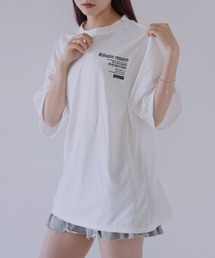 【 cunii 】 バックロゴ オーバーサイズTシャツ