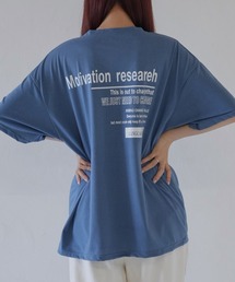 【 cunii 】 バックロゴ オーバーサイズTシャツ