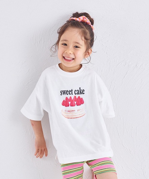 【韓国 PAIN OR PLEASURE】VERA RIBBON TEE white Men Top Casual Five-quarter Sleeves Korean Style Regular