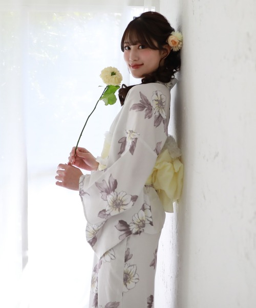 BonjourSagan セパレート浴衣3点セット M セール】1人で着られる セパレート浴衣 3点セット（セパレート