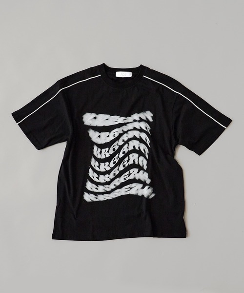 BLANK　（ブランク）の「Distortion Logo Tee/ディストーション ロゴ Tシャツ（Tシャツ/カットソー・レディース・ブラック/ピンク・FREE）」の6枚目の写真
