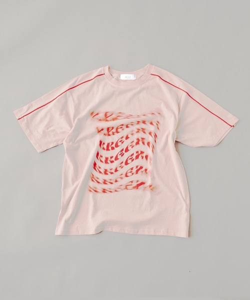 BLANK　（ブランク）の「Distortion Logo Tee/ディストーション ロゴ Tシャツ（Tシャツ/カットソー・レディース・ブラック/ピンク・FREE）」の13枚目の写真