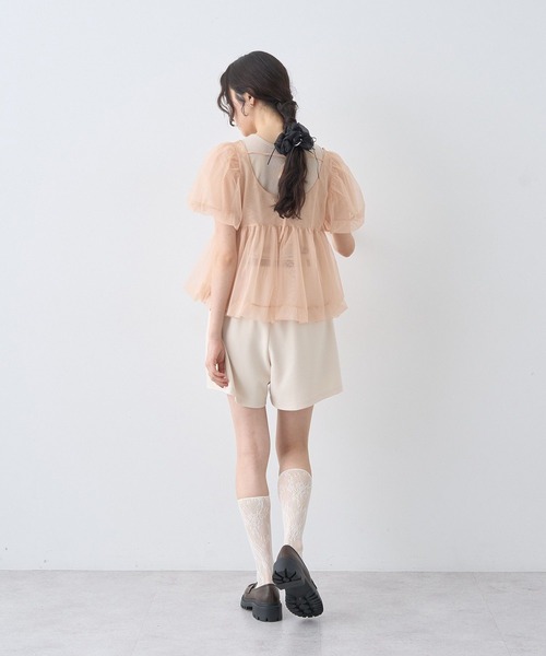 earth music&ecology(アースミュージックアンドエコロジー)の「ベルト付きタブデザインショートパンツ(その他パンツ・レディース・ブラック/ブラウン/アイボリー・S/M)」の18枚目の写真