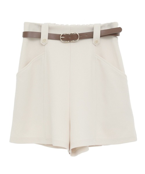 earth music&ecology(アースミュージックアンドエコロジー)の「ベルト付きタブデザインショートパンツ(その他パンツ・レディース・ブラック/ブラウン/アイボリー・S/M)」の20枚目の写真