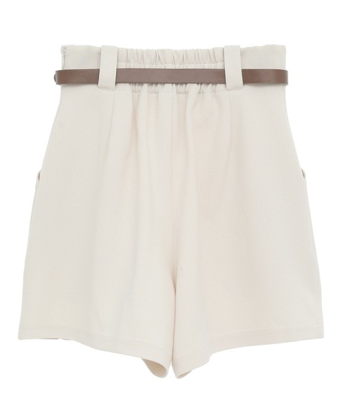 earth music&ecology(アースミュージックアンドエコロジー)の「ベルト付きタブデザインショートパンツ(その他パンツ・レディース・ブラック/ブラウン/アイボリー・S/M)」の9枚目の写真