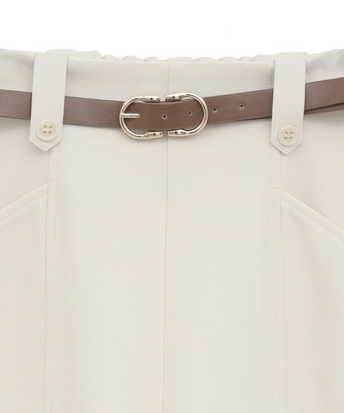 earth music&ecology(アースミュージックアンドエコロジー)の「ベルト付きタブデザインショートパンツ(その他パンツ・レディース・ブラック/ブラウン/アイボリー・S/M)」の10枚目の写真