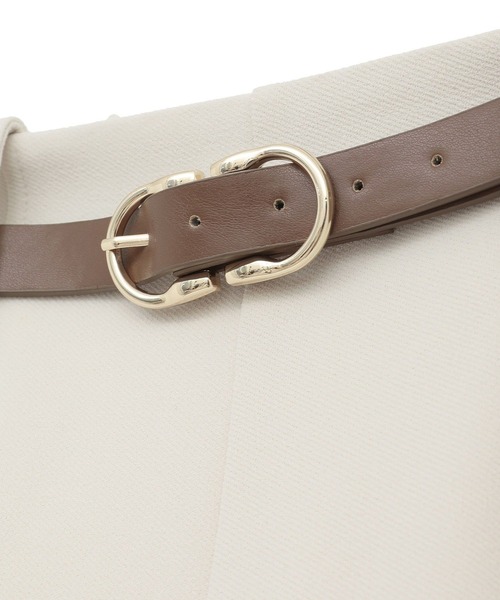 earth music&ecology(アースミュージックアンドエコロジー)の「ベルト付きタブデザインショートパンツ(その他パンツ・レディース・ブラック/ブラウン/アイボリー・S/M)」の12枚目の写真