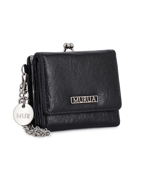 MURUA(ムルーア)の「MURUA(ムルーア)口金ミニ財布 MR-W1362 フレームメタル(財布・レディース・ブラウン/ブラック/アイボリー・FREE)」の11枚目の写真