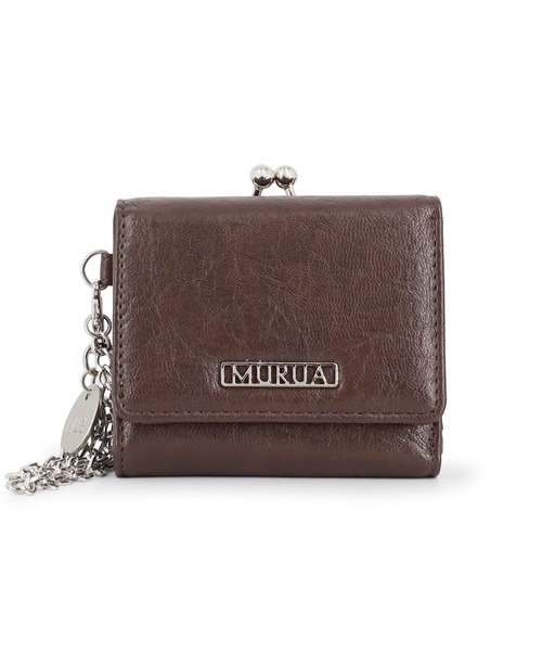 MURUA(ムルーア)の「MURUA(ムルーア)口金ミニ財布 MR-W1362 フレームメタル(財布・レディース・ブラウン/ブラック/アイボリー・FREE)」の16枚目の写真