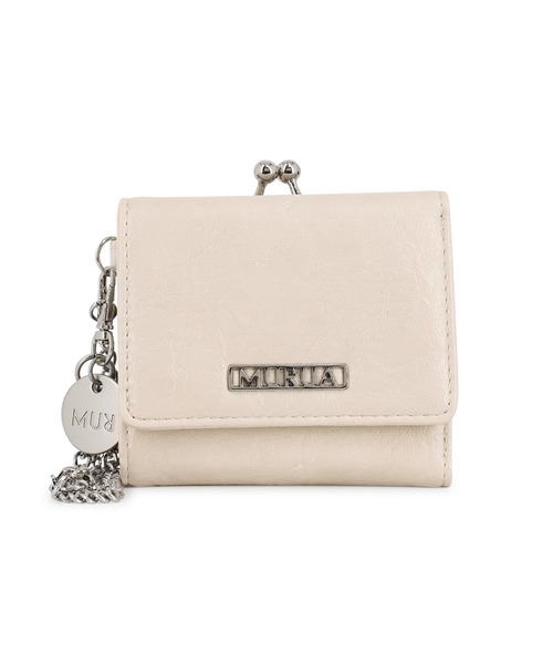 MURUA(ムルーア)の「MURUA(ムルーア)口金ミニ財布 MR-W1362 フレームメタル(財布・レディース・ブラウン/ブラック/アイボリー・FREE)」の4枚目の写真