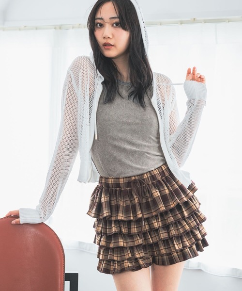 3.3 Field Trip （3.3フィールドトリップ）の「3.3 Field Trip／ピグメントタンク（タンクトップ・レディース・ブラック/オフホワイト/グレー・FREE）」の3枚目の写真