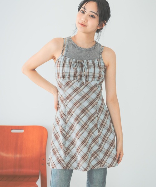 3.3 Field Trip （3.3フィールドトリップ）の「3.3 Field Trip／ピグメントタンク（タンクトップ・レディース・ブラック/オフホワイト/グレー・FREE）」の20枚目の写真