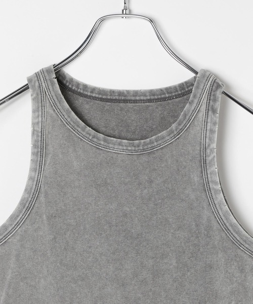 3.3 Field Trip （3.3フィールドトリップ）の「3.3 Field Trip／ピグメントタンク（タンクトップ・レディース・ブラック/オフホワイト/グレー・FREE）」の11枚目の写真