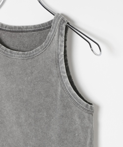 3.3 Field Trip （3.3フィールドトリップ）の「3.3 Field Trip／ピグメントタンク（タンクトップ・レディース・ブラック/オフホワイト/グレー・FREE）」の10枚目の写真