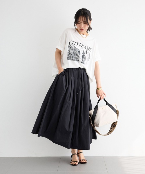 BARNYARDSTORM（バンヤードストーム）の「BARNYARDSTORM / リラックスゆるフォトT（Tシャツ/カットソー・レディース・ベージュ/ホワイト/チャコールグレー・FREE）」の6枚目の写真