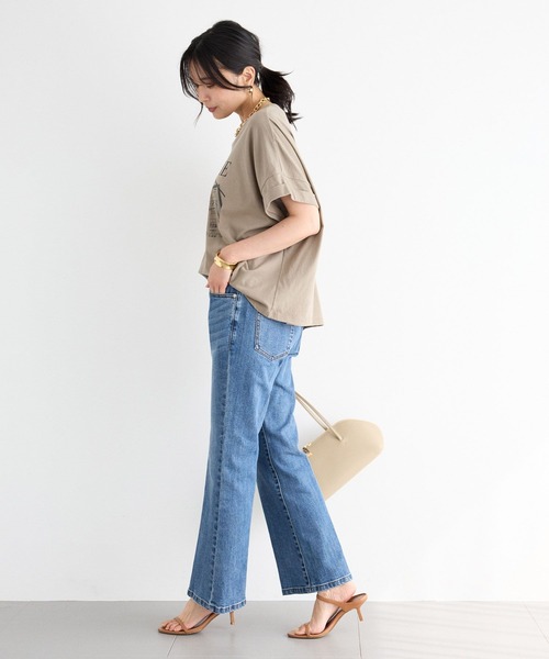 BARNYARDSTORM（バンヤードストーム）の「BARNYARDSTORM / リラックスゆるフォトT（Tシャツ/カットソー・レディース・ベージュ/ホワイト/チャコールグレー・FREE）」の13枚目の写真